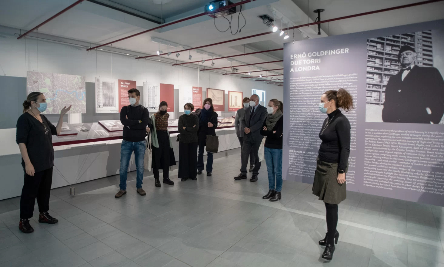 Allestimento pannelli mostra per Politecnico di Milano